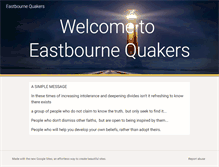 Tablet Screenshot of eastbournequakers.com